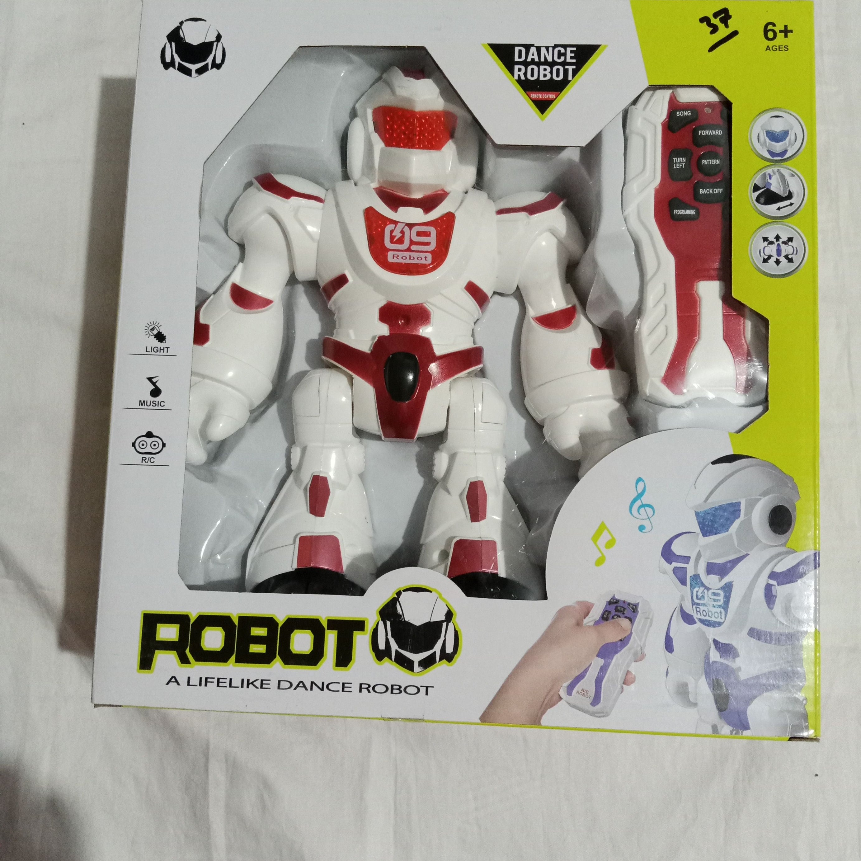 Dancing Robot -R/C - Dance, walk and Light - Red Warrior - Oshi.pk - Buy & Sell Online