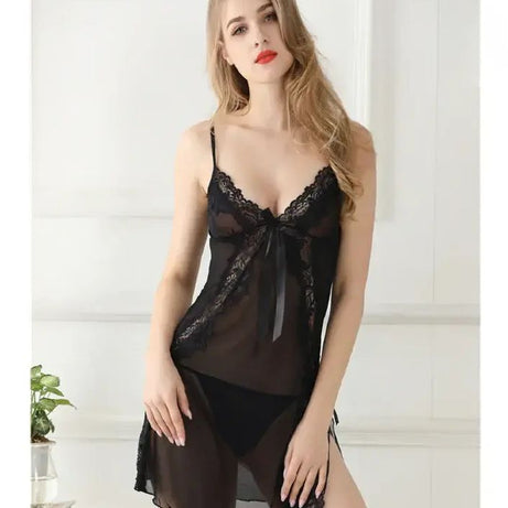 V-Neck Nighty With Matching Pantie For Women's - Oshi.pk - Buy & Sell Online