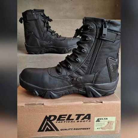 Delta Black Leather Boots - Oshi.pk - Buy & Sell Online