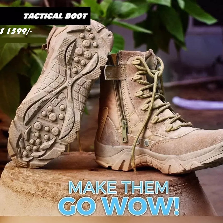 Delta Quality Hiking Duty Boots Side Zip For Men - Oshi.pk - Buy & Sell Online