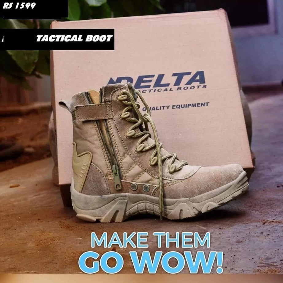 Delta Quality Hiking Duty Boots Side Zip For Men - Oshi.pk - Buy & Sell Online