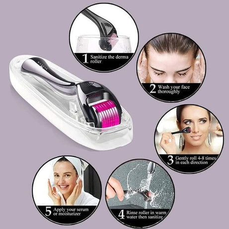 Derma roller 0.5mm 540 Titanium Alloy Micro Needles Hair & Beard - Oshi.pk - Buy & Sell Online