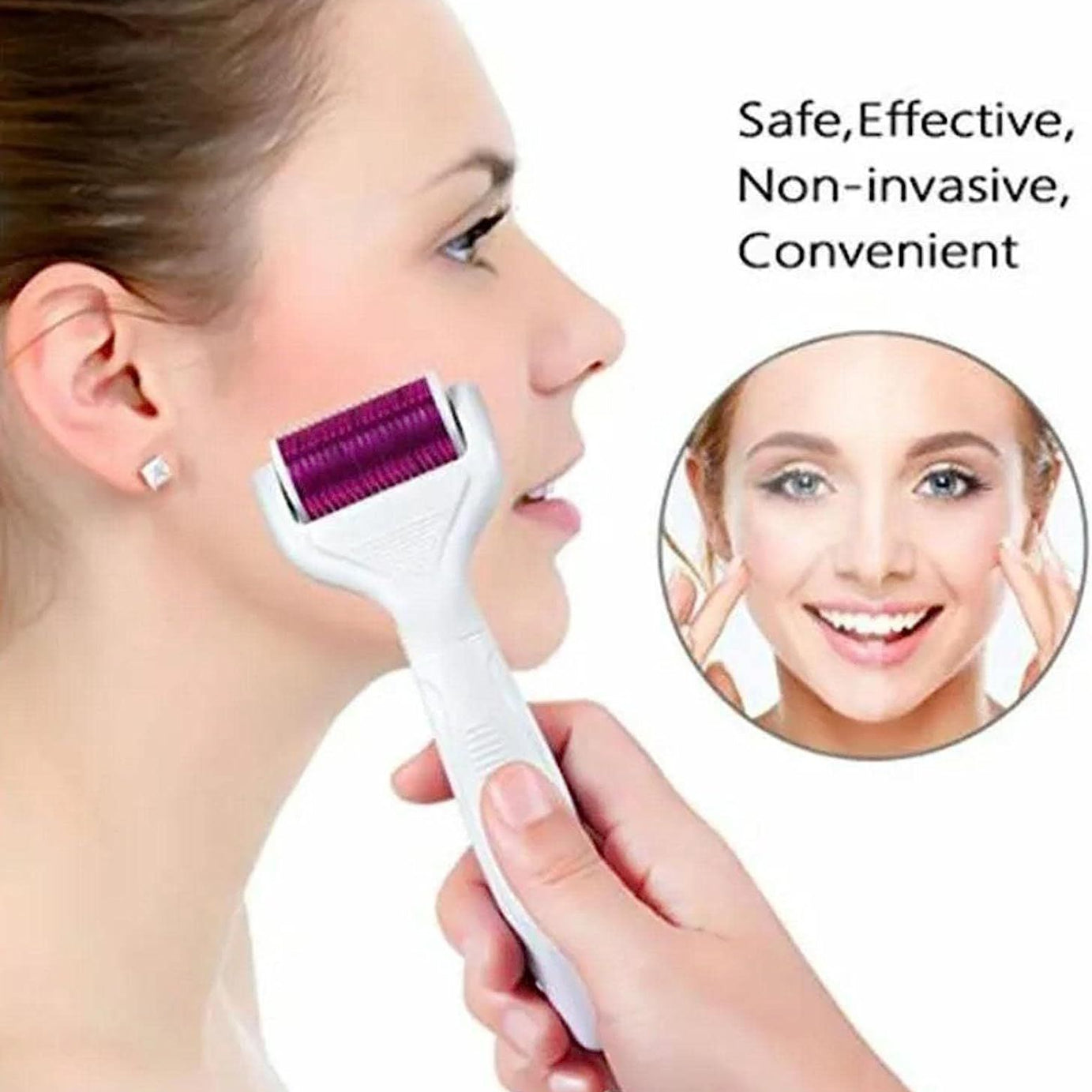 Derma Roller 5 in 1 Face - Derma Roller for Face, 5 in 1 Rollers for Scalp, Hair, Beard, Facial Skin Care for Men and Women - Oshi.pk - Buy & Sell Online