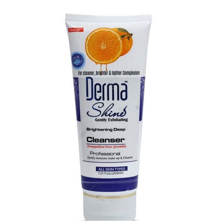 DERMA SHINE CLEANSER ORANGE - BRIGHTNING DEEP CLEANSER 200ML - Oshi.pk - Buy & Sell Online