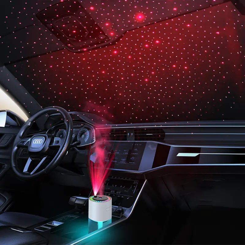 Desktop Colorful Light Car Diffuser Starry Sky Top Humidifier Cool Mist Personal Mini Portable Projection Air Humidifier - Oshi.pk - Buy & Sell Online