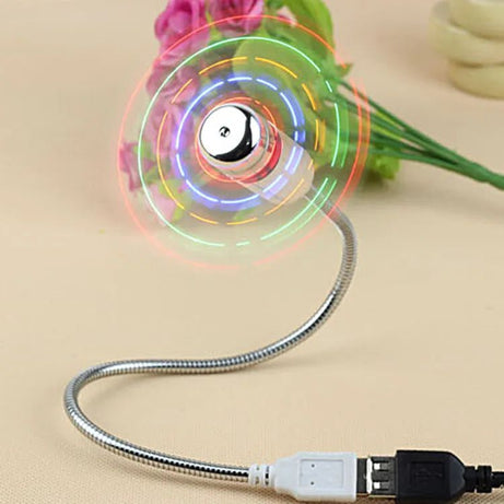 Desktop Fan Flexible Degree Adjustment Luminous Pocket Fan