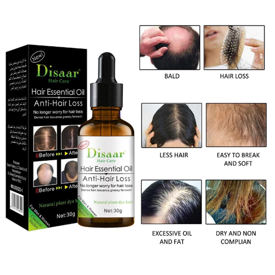 DISAAR Hair Growth Essential Oil Anti Hair Loss Treatment 30ml DS325-1 - Oshi.pk - Buy & Sell Online