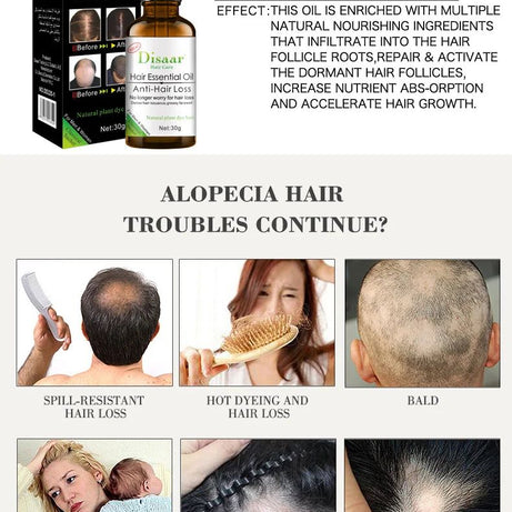 DISAAR Hair Growth Essential Oil Anti Hair Loss Treatment 30ml DS325-1 - Oshi.pk - Buy & Sell Online