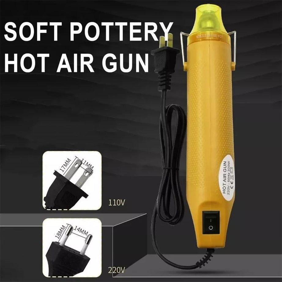 DIY Essential 220V Heat Gun Kit 300W Electric Hot Air Tool with Support Stand - Oshi.pk - Buy & Sell Online