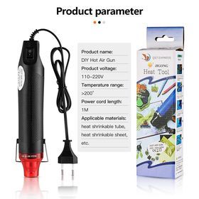 DIY Essential 220V Heat Gun Kit 300W Electric Hot Air Tool with Support Stand - Oshi.pk - Buy & Sell Online