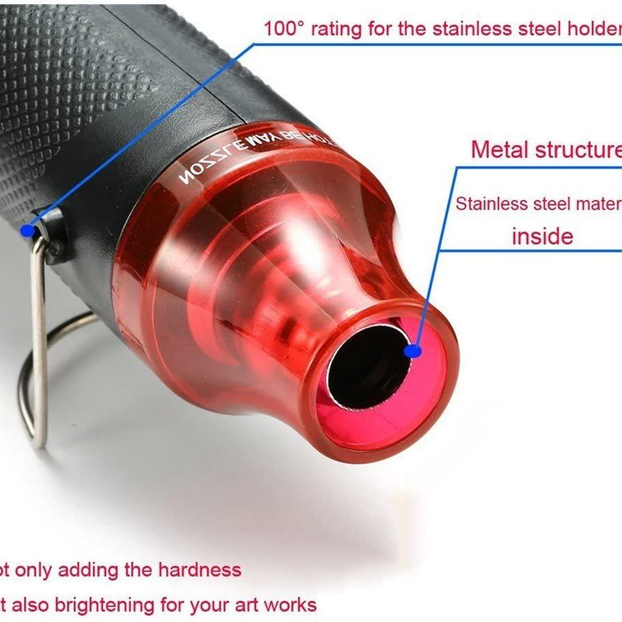 DIY Essential 220V Heat Gun Kit 300W Electric Hot Air Tool with Support Stand - Oshi.pk - Buy & Sell Online