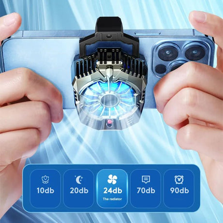 DL05 Mobile Phone Radiator Digital Display Portable Back Clip Phone Cooling Fan Cooler for Smartphone - Oshi.pk - Buy & Sell Online