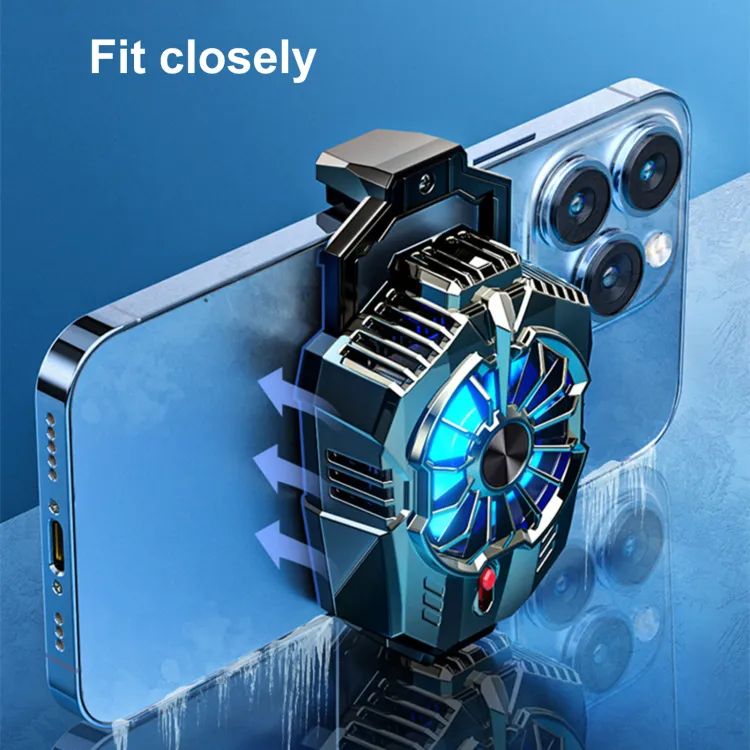 DL05 Mobile Phone Radiator Digital Display Portable Back Clip Phone Cooling Fan Cooler for Smartphone - Oshi.pk - Buy & Sell Online