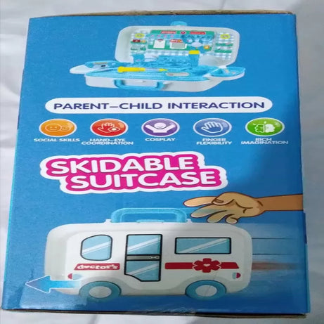 Doctor's Suitcase 22 pieces - Medical Pretend Play - Transforms manually to Doctor Table - Oshi.pk - Buy & Sell Online