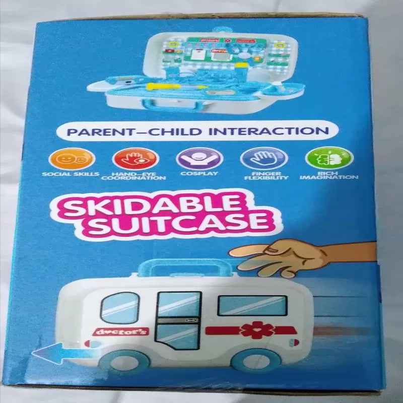 Doctor's Suitcase 22 pieces - Medical Pretend Play - Transforms manually to Doctor Table - Oshi.pk - Buy & Sell Online