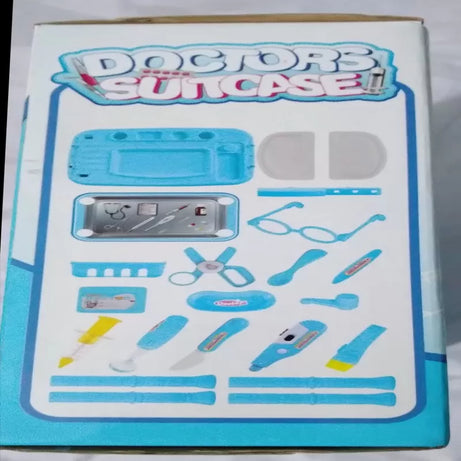 Doctor's Suitcase 22 pieces - Medical Pretend Play - Transforms manually to Doctor Table - Oshi.pk - Buy & Sell Online
