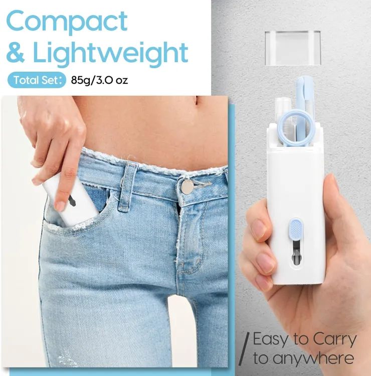 7 in 1 Computer Keyboard Cleaner Brush Kit Earphone Cleaning Pen For Headset Keyboard Cleaning Tools Cleaner Keycap Puller Kit Portable Multifunctiona - Oshi.pk - Buy & Sell Online