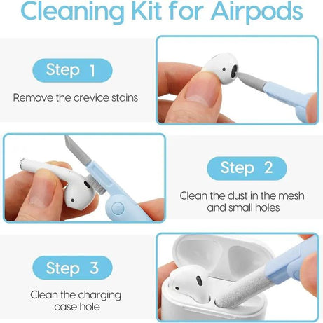 7 in 1 Computer Keyboard Cleaner Brush Kit Earphone Cleaning Pen For Headset Keyboard Cleaning Tools Cleaner Keycap Puller Kit Portable Multifunctiona - Oshi.pk - Buy & Sell Online