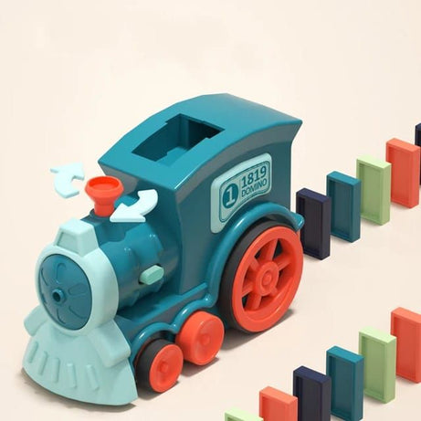 Domino Train Set - Automatic Domino Stacking Toy Domino Rally Electric Train for Boy and Girl - Oshi.pk - Buy & Sell Online