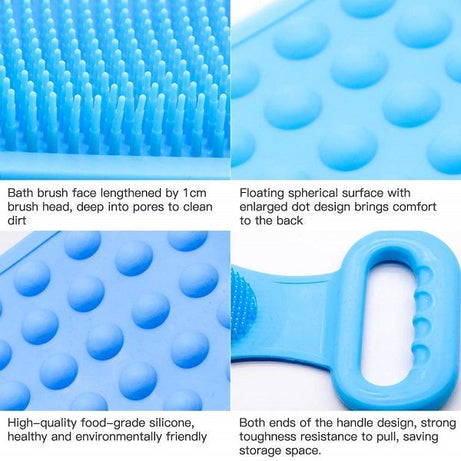 Double Side Brush Belt Silicone Body Back Scrubber - Oshi.pk - Buy & Sell Online