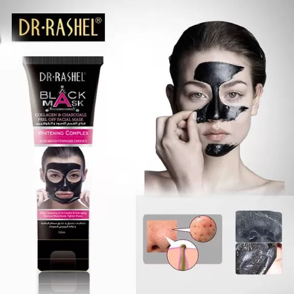 DR.RASHEL Collagen & charcoals remove blackheads mask for woman new 60ml DRL-1338 - Oshi.pk - Buy & Sell Online