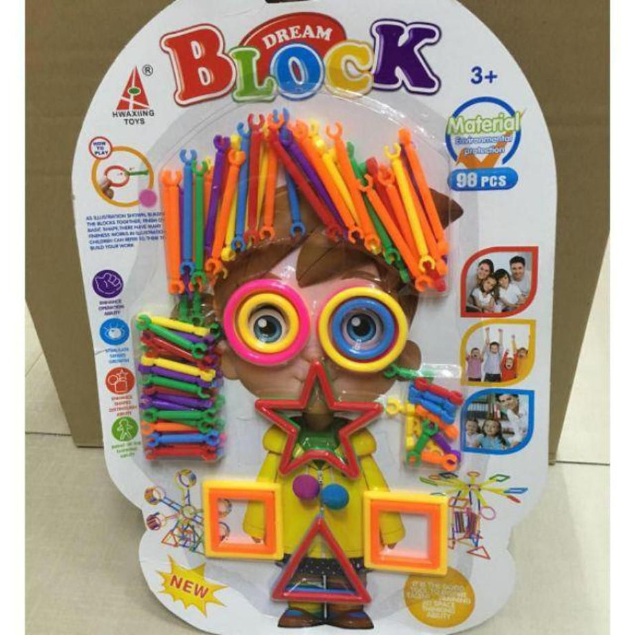 DreamBlocks Blocks Building Set- 98 Pieces Set - Multicolor - Oshi.pk - Buy & Sell Online