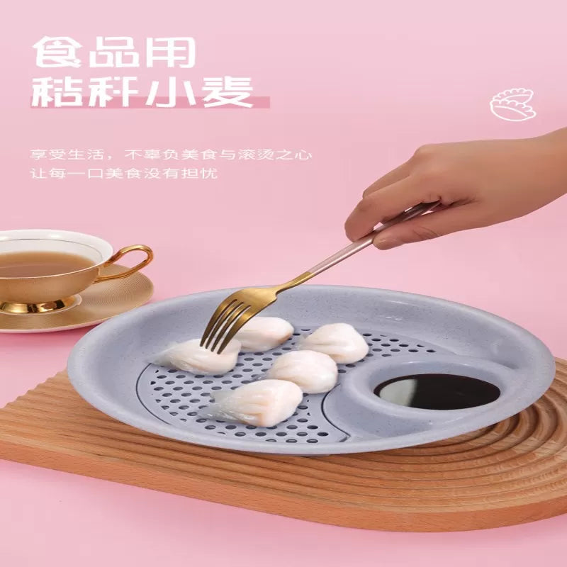 Dual-layer Dumpling Plates Wheat Straw Dish Tool - Oshi.pk - Buy & Sell Online
