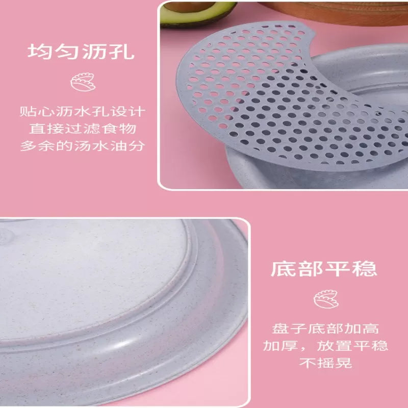 Dual-layer Dumpling Plates Wheat Straw Dish Tool - Oshi.pk - Buy & Sell Online