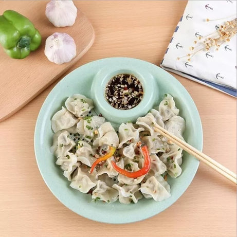 Dual-layer Dumpling Plates Wheat Straw Dish Tool - Oshi.pk - Buy & Sell Online