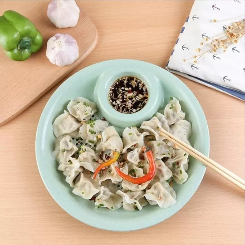 Dual-layer Dumpling Plates Wheat Straw Dish Tool - Oshi.pk - Buy & Sell Online