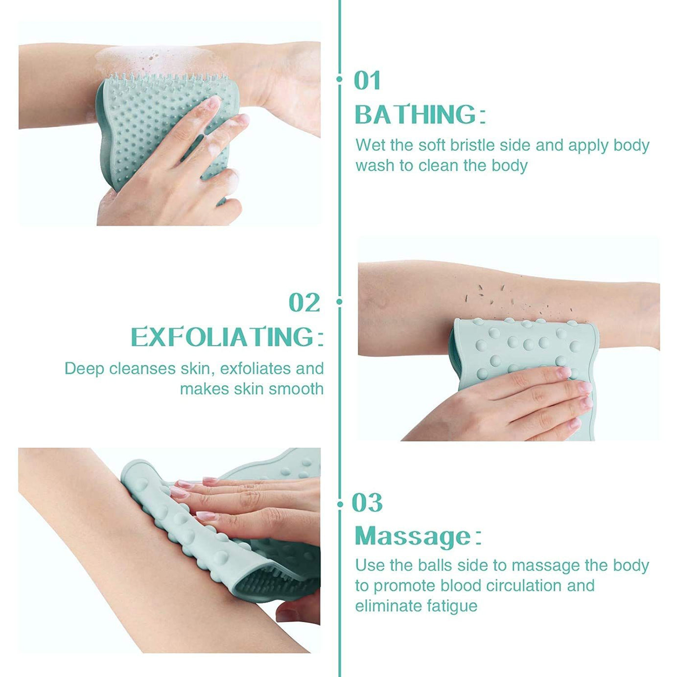 Dual Side Back Scrubber - Back Scrubber & Massager All-In-One - Oshi.pk - Buy & Sell Online