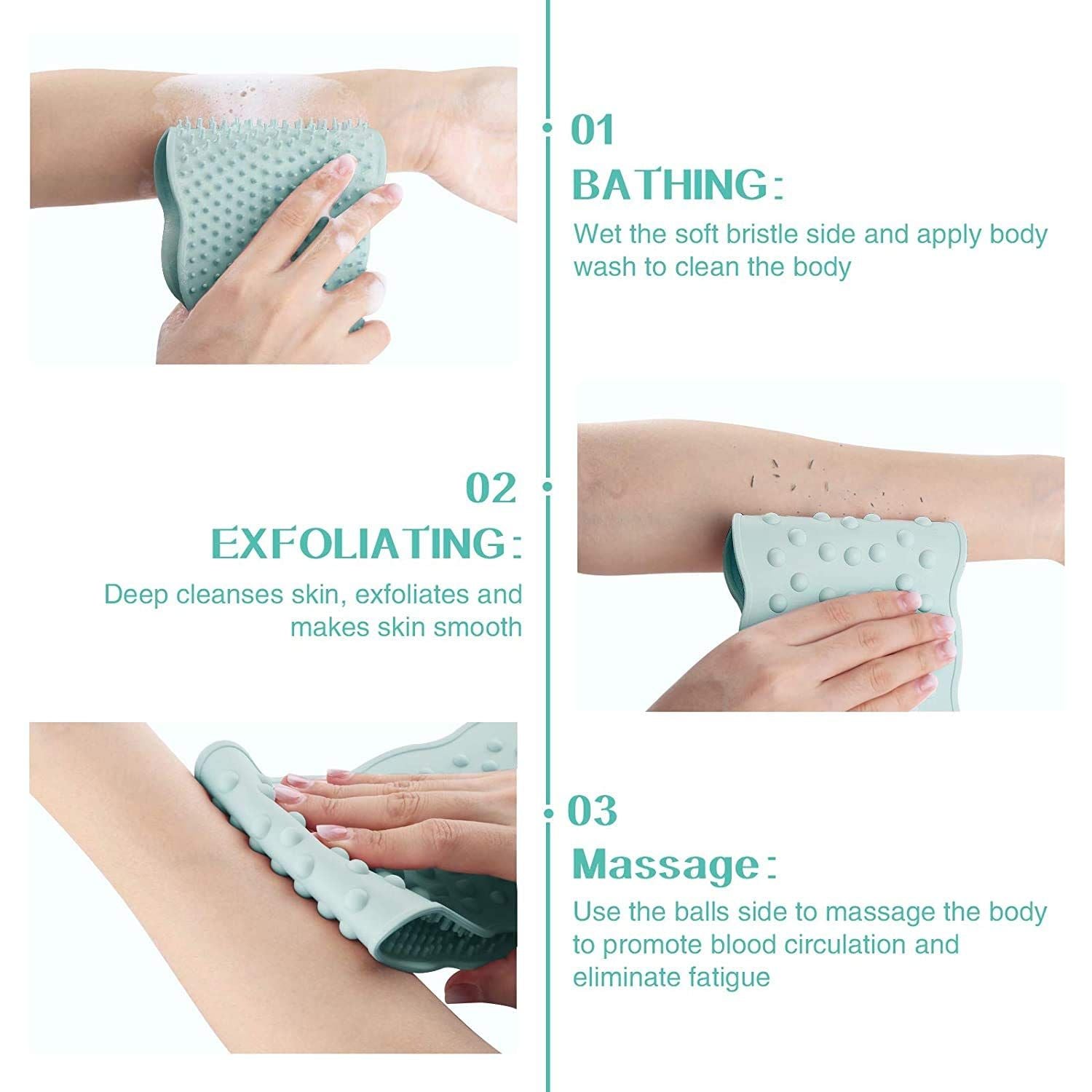 Dual Side Back Scrubber - Back Scrubber & Massager All-In-One - Oshi.pk - Buy & Sell Online