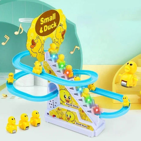 Duck Climbing Stairs Toy With Flashing Lights And Music On Off Button - Oshi.pk - Buy & Sell Online