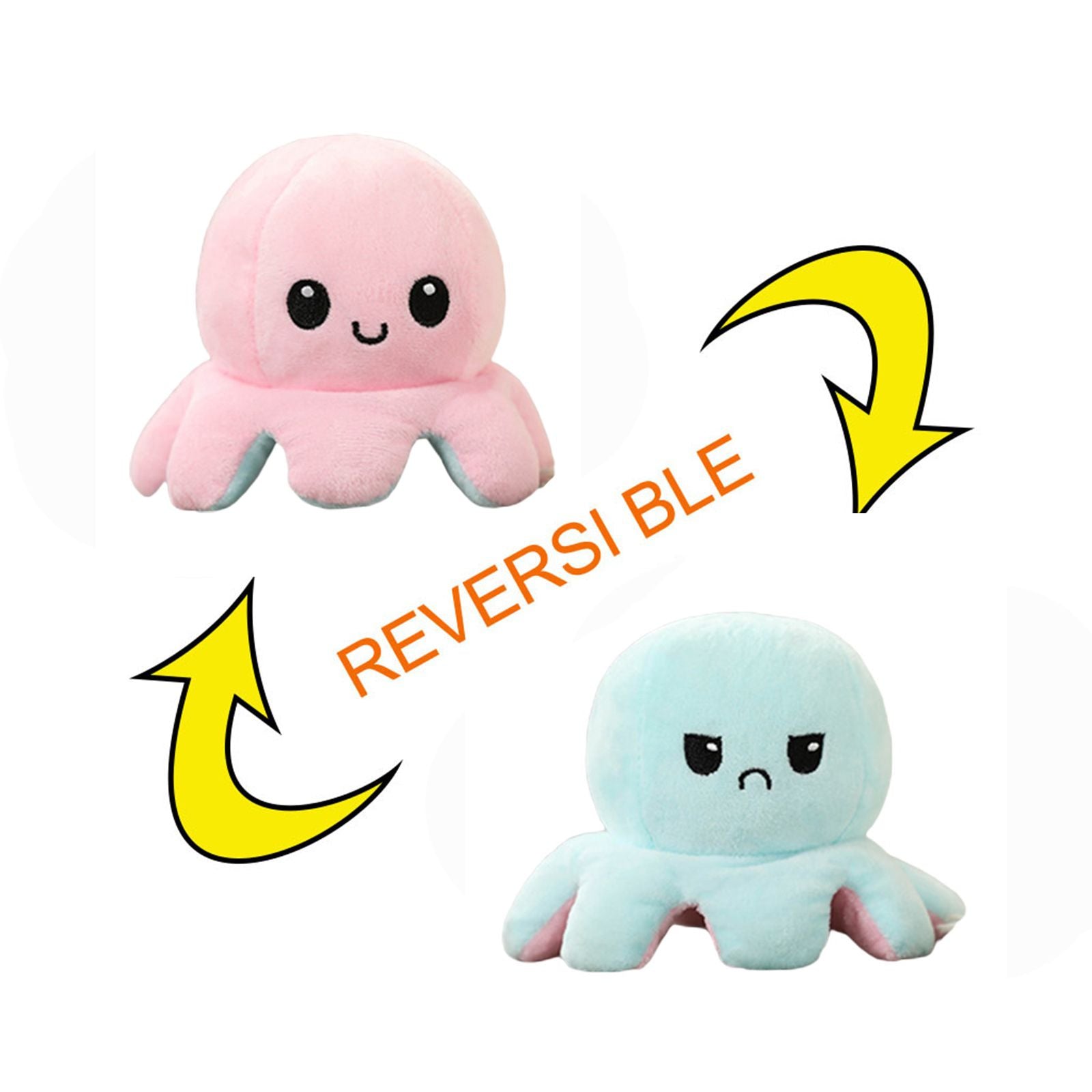 Reversible Octopus Cute Plush Soft Animal Stuffed Toys For Boys & Girls - Oshi.pk - Buy & Sell Online