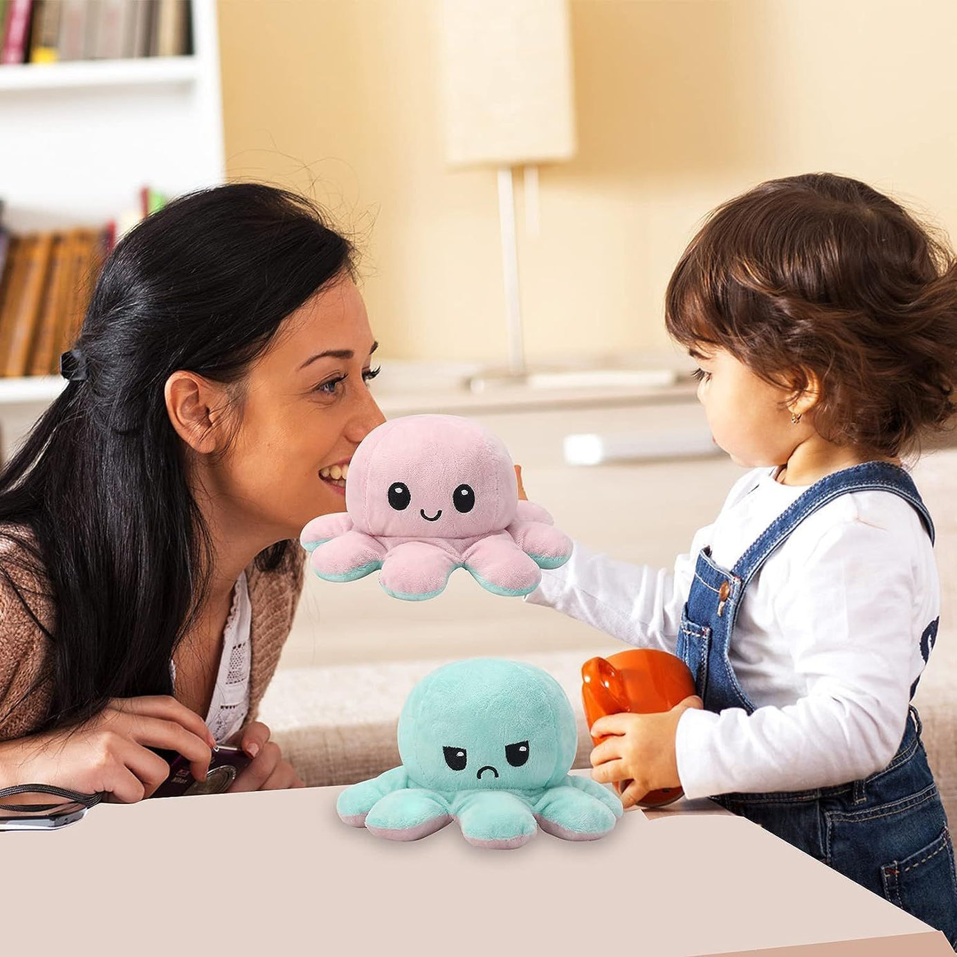 Reversible Octopus Cute Plush Soft Animal Stuffed Toys For Boys & Girls - Oshi.pk - Buy & Sell Online