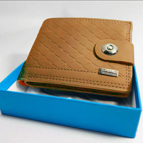 Dunbollu Genuine Leather Men Wallet Small Mini Card Holder Male Wallet Pocket Retro Purse High Quality Magnetic lock - Oshi.pk - Buy & Sell Online