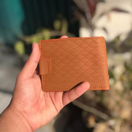 Dunbollu Genuine Leather Men Wallet Small Mini Card Holder Male Wallet Pocket Retro Purse High Quality Magnetic lock - Oshi.pk - Buy & Sell Online