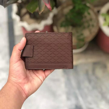Dunbollu Genuine Leather Men Wallet Small Mini Card Holder Male Wallet Pocket Retro Purse High Quality Magnetic lock - Oshi.pk - Buy & Sell Online