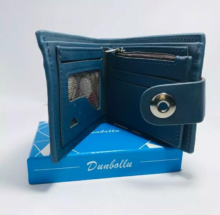 Dunbollu High Quality Genuine Leather Men Wallet Small Card Holder Male Wallets Pocket Purse Magnetic lock - Oshi.pk - Buy & Sell Online