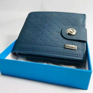 Dunbollu High Quality Genuine Leather Men Wallet Small Card Holder Male Wallets Pocket Purse Magnetic lock - Oshi.pk - Buy & Sell Online