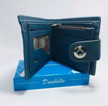 Dunbollu High Quality Genuine Leather Men Wallet Small Card Holder Male Wallets Pocket Purse Magnetic lock - Oshi.pk - Buy & Sell Online