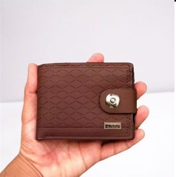 Dunbollu High Quality Genuine Leather Men Wallet Small Card Holder Male Wallets Pocket Purse Magnetic lock - Oshi.pk - Buy & Sell Online