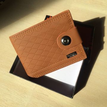 Dunbollu High Quality Genuine Leather Men Wallet Small Card Holder Male Wallets Pocket Purse Magnetic lock - Oshi.pk - Buy & Sell Online