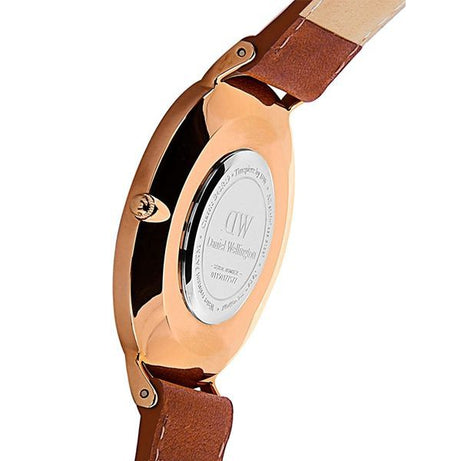 DW Leather Strap Men Wrist Watch Analog Brown Leather Luxury Wrist Watch Stainless Steel Smart Watch Leather Straps - Oshi.pk - Buy & Sell Online