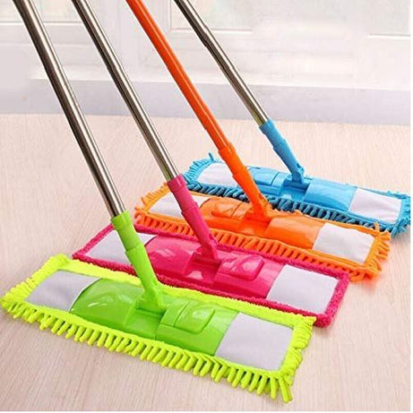 Multicolor Floor Cleaning Mop With Steel Rod Long Handle - Oshi.pk - Buy & Sell Online