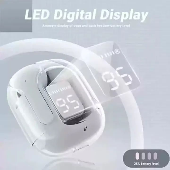 EARBUDS AIR 31 AIRPODS WIRELESS EARBUDS WITH CRYSTAL TRANSPARENT CASE WITH TYPE C CHARGING|EARBUDS BLUETOOTH 5.3 - Oshi.pk - Buy & Sell Online