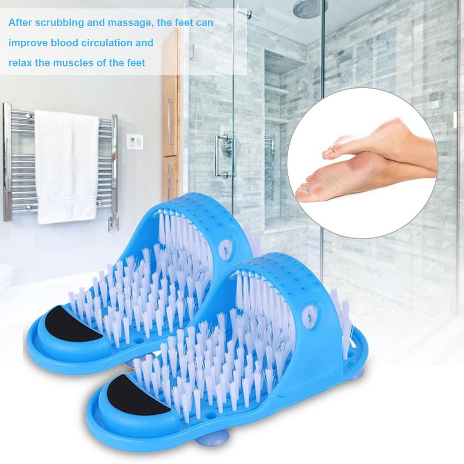 Easy Feet Cleaner & Massager Feet Cleaner Foot Scrubber Feet Shower Foot Massager Slipper Cleaning Brush Pedicure Brush And Foot Filer - Oshi.pk - Buy & Sell Online