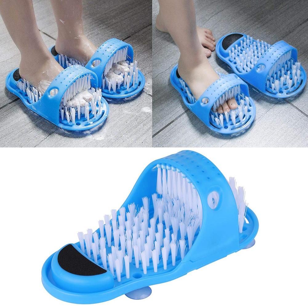 Easy Feet Cleaner & Massager Feet Cleaner Foot Scrubber Feet Shower Foot Massager Slipper Cleaning Brush Pedicure Brush And Foot Filer - Oshi.pk - Buy & Sell Online
