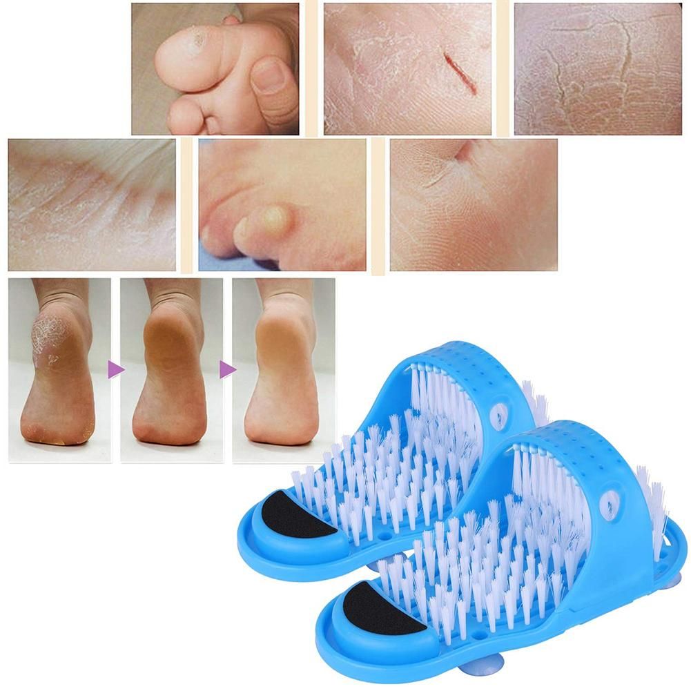 Easy Feet Cleaner & Massager Feet Cleaner Foot Scrubber Feet Shower Foot Massager Slipper Cleaning Brush Pedicure Brush And Foot Filer - Oshi.pk - Buy & Sell Online