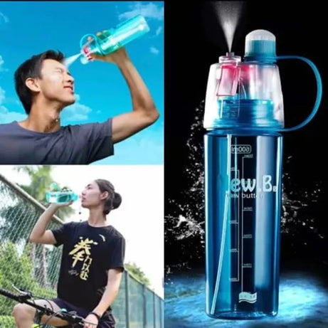 Easy to Carry School, office Sports Summer Spray Water Bottle Portable Water Cooling Spray Cup Large Capacity - Oshi.pk - Buy & Sell Online